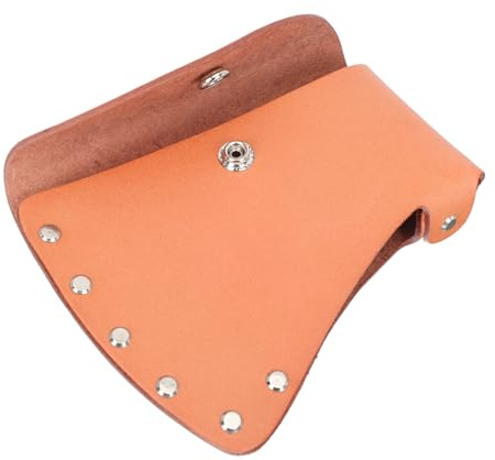 IWOWHERO Portable Thick Leather Protective Cover Sheath for Outdoor Camping Blade Protector with Loop Suitable for Axes Gift for Outdoor Enthusiasts