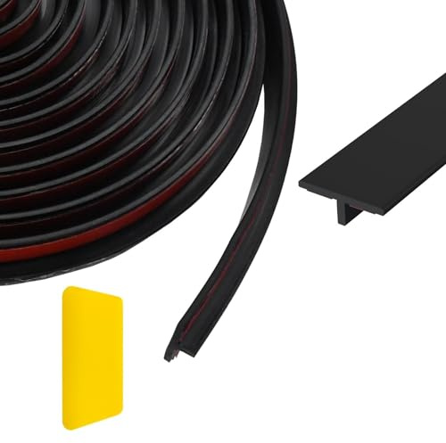 4 Meters Übergangsprofil Selbstklebend T Profile Übergangsprofil Übergangsleiste Boden Selbstklebend Übergangsleiste für Türschwellen und Verbindungsböden von Laminatdielenfliesen 19.5mm
