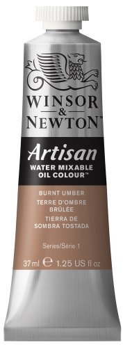 Winsor & Newton Artisan 37 ml Water Mixable Oil Colour Tube - Burnt Umber