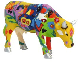 CowParade Groovy Moo Kuh Small 46330