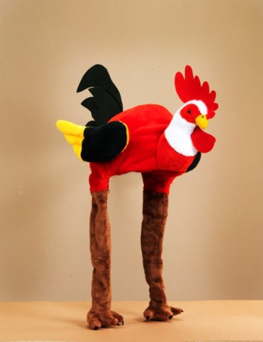 Euro Souvenirs Plüschhut Hahn - Mütze - Mehrfarbig - Unisex-Kinder, Unisex-Erwachsene - Fasching Fans, alle Altersgruppen