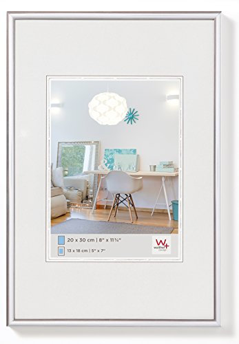 walther design Marco de fotos plateado formato póster 61 x 91,5 cm Marco de plástico New Lifestyle KV691S