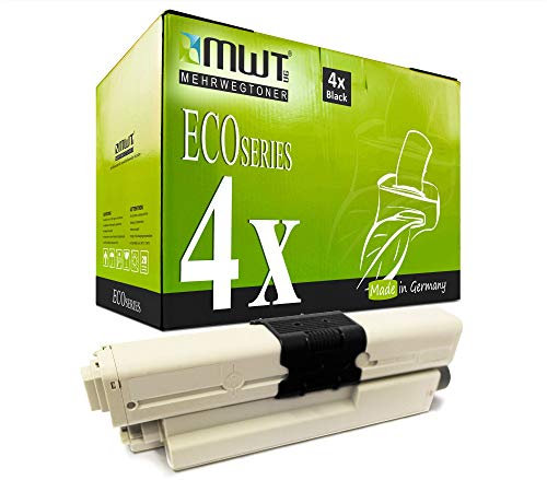 4X MWT Toner für Oki MC 351 352 361 362 561 562 wie 44469803 Black Schwarz