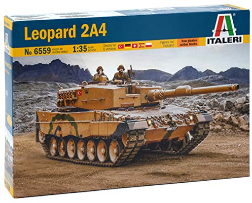 Italeri 510006559 1:35 Leopard 2A4 Fahrzeug, Beige