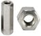 OPIOL QUALITY® Gewindemuffen Sechskant M10x40 aus Edelstahl A2 V2A (2 Stück) Langmuttern Sechskantmuffen Gewindehülsen Abstandshalter Verbindungsmuttern Distanzmuffen Rostfrei
