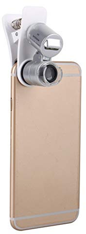 60X Magnifying Glass Mobile Phone Lens Camera LED Microscope Magnifier with Clip for iPhone