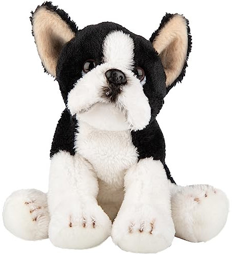 Suki Gifts 12138 Naturgetreuer Boston Terrier Hund Kuscheltier, mehrfarbig