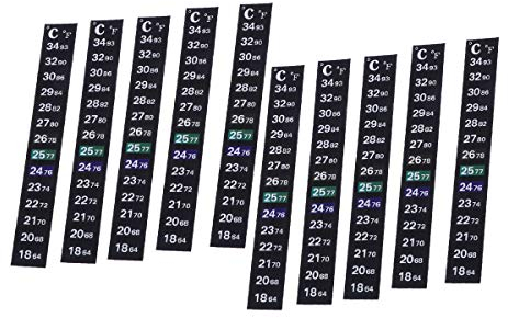 POPETPOP Kleben Sie auf Temperatur-Thermometer-Streifen-Grad Celsius-Systemanzeige 6pcs