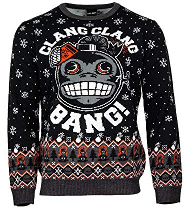 Numskull Official Call of Duty Monkey Bomb Unisex Knitted Jumper, X-Small-Ugly Novelty Christmas Sweater Gift