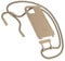 Woodcessories - Nachhaltige Handykette abnehmbar kompatibel mit iPhone 12 Hülle mit Band beige, iPhone 12 Pro Hülle mit Band beige - biologisch abbaubar