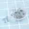 Tiardey 30 pièces Clou de Torsion Fixe en Acier Inoxydable tête Transparente Aiguille en Spirale Bricolage à la Main Couverture décorative canapé-lit Jupe Accessoires de Fixation
