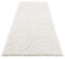 carpet city Teppich-Läufer Hochflor Flur - 80x300 cm - Landhaus-Stil Einfarbig Creme - Cut-Loop, Hochtief, 3D-Effekt - Shaggy Teppiche Flauschig-Weich Schlafzimmer Langflor Bettvorleger
