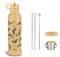 Citron Bouteille d'eau isotherme en acier inoxydable, jaune, 750 ml, sans BPA et sans plomb, anti-fuite, garde les liquides froids pendant 24 heures et chauds pendant 12 heures - 730 g