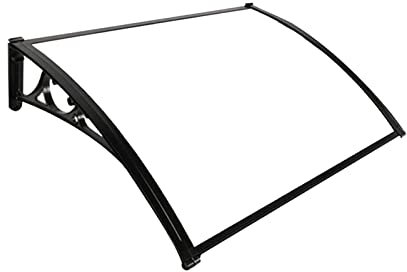 QQY Voiles D'ombrage Auvent De Patio, Parasol De Jardin, Auvent Anti-UV Et Étanche avec Panneau PC Transparent Et Support en Alliage D'aluminium (Size : 80x80cm)
