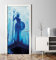 MyMaxxi - Tür bekleben mit Türtapete Selbstklebend 90x200 Atlantis - Tür verschönern Türfolie - Türaufkleber - Türposter Türklebefolie Versunken Statue Fische blau