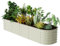 FarmGeo Hochbeet-Set, Magnesium-Aluminium-Zink, Edelstahl, Metall-Pflanzkasten zum Pflanzen von Outdoor-Pflanzen, Gemüse, 2,3 x 6,3 m, Beige
