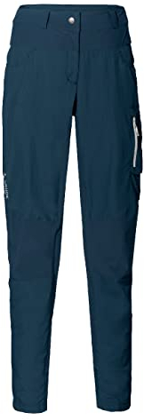 VAUDE Damen Women's Qimsa Pants Hose, Dark Sea Uni, 36 EU