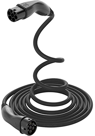 Lapp Mobility Helix Typ 2 Ladekabel 22 KW/Selbstaufrollend / 32 A / 3-Phasig/E-Auto Ladekabel/Mode 3 / 5m, Schwarz