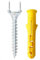 SameeHome 50PCS Seamless Double-Headed Screw Solid Wood Baseboard Seamless Foot Security Screws
