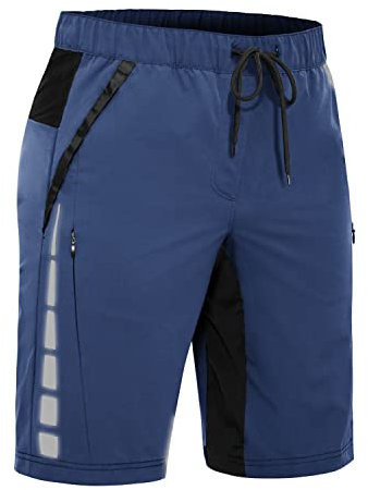 Cycorld Mtb-Hose-Radlerhose-Herren-Fahrradhose-Wasserdicht-Mountainbike-Hose-Kurz-Outdoor-Hose-Leicht-Sommer-Bike-Shorts-mit-5-Taschen, für Wandern und Angeln (Neu Blau,XXXL)