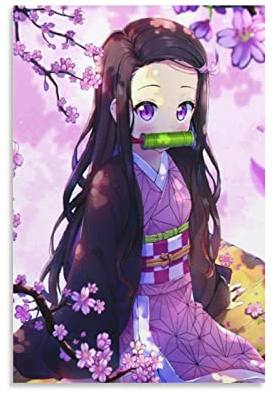 Nezuko Kamado (2) Poster Nezuko Kamado (2) Leinwandkunst Poster Bild Modern Office Familie Schlafzimmer Dekorative Poster Geschenk Wanddekoration Gemälde Poster 20 x 30 cm