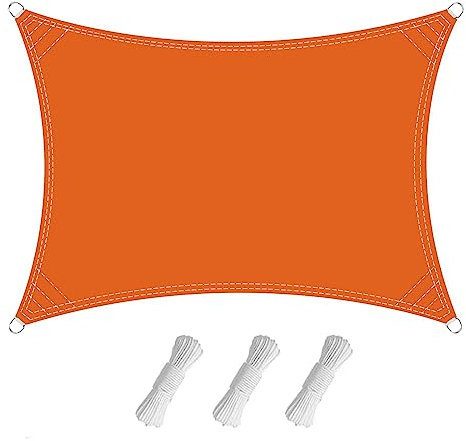 Sonnentuch Schattensegel, 2×2.6 M Sonnenschutz Set Viele Größe und Farben, Segeltuch Pergola, Wetterschutz Wasserabweisend UV-Schutz, 420D Oxford-Stoff Sonnensegel wasserdicht für Terrasse, Garten