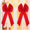 LATERN 4 Stück Weihnachtssamtschleife, 90cm x 45cm Große rote Türschleifen Weihnachts Baum Schleife Weihnachtskranzschleife Festivalverpackung für Weihnachtsbaum Kamin Heim Haustür Dekorationen