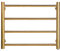 SweAtz Oro Scaldasalviette Ferroviario Elettrico 4 Bar Scala 304 Appendiabiti/Scaldasalviette in Acciaio Inossidabile per Bagno, Cablato