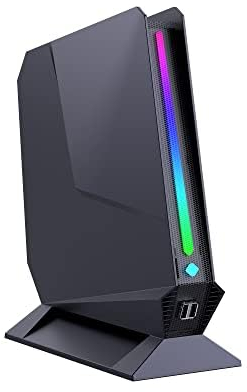 TOPGRO Mini Gaming PC Core 12ª Gen Core i9-12900H / RTX3050Ti (8GB de GDDR6), 32GB DDR4 / SSD PCIe 4.0 de 1TB Windows 11 Pro WiFi 6E/ BT5.3 / USB 3.0x4 / HDMI 2.0x2 / USB-Cx1 Salida 4K@60Hz (Gray)