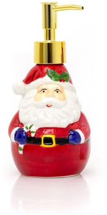 Christmas Character Soap Dispenser | Ceramic Hand Soap Dispenser Bathroom Soap Dispenser | Novelty Hand Wash Dispenser Kitchen Soap Dispenser - Santa