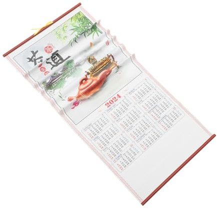 STOBOK Smooth Wall Calendar 2024 Monats-wandkalender Für Querformat-fototermine Und Notizfelder