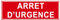 F108 - Arrêt d'urgence - Panneau et Signalisation Incendie - Dimensions au choix - Norme ISO 7010