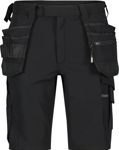 DASSY® Aurax Stretch-Arbeitsshorts mit Holstertaschen - Größe 56 - SCHWARZ