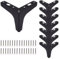 Toolzia 8Pcs Metal Triangle Furniture Legs 17cm/6.69 Inch，Modern Black Sofa Legs DIY Replacement for Cabinet Cupboard Sofa Couch Chair Ottoman