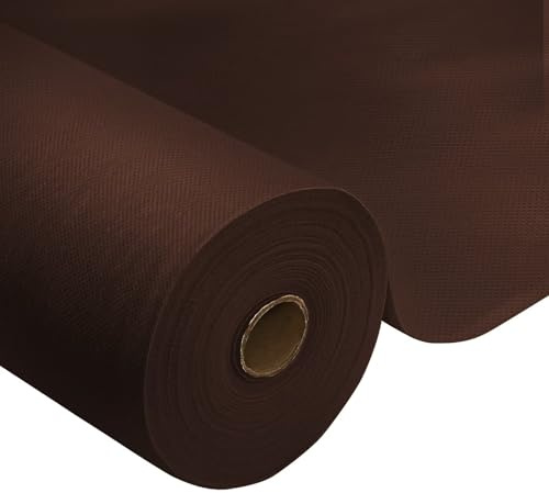 HiBeauty PRO Nappe Jetable Rouleau, Café, 1x25 m, 1 Rouleau | Idéal pour toutes les fêtes, mariages, fêtes d'anniversaire, restauration, taille et couleur au choix