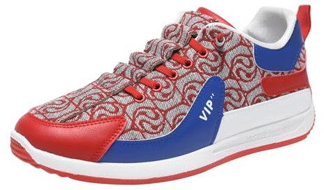 Zapatillas Baloncesto Hombre Negras de Colores de caña para Hombres Zapatos Casuales de con Cordones (Red, 43)