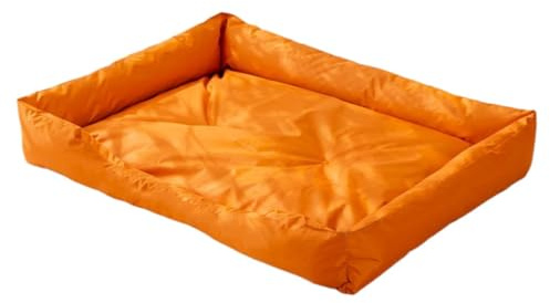 M&Catree Wasserdichtes Hundebett, Rechteck Hundekissen Waschbar Hundekorb Weiches Hundesofa für Hunde Katze - Orange (Aufwertung), XL: 55 * 75 * 7CM