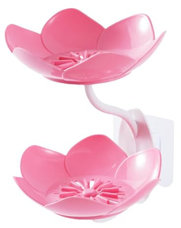 Seifenschale für Duschwand – Dusche, doppellagig, Seifenschale, Wandmontage, Seifenhalter für Dusche, Bad, Wohnheim, Wohnung