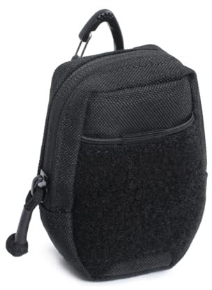 Kleine Taktische Tasche, 11x8x4 cm Mini Molle Zubehörtasche Tragbar Gürteltasche Münzbörse zum Aufbewahren von Schlüssel Kreditkarten Kopfhörer für Camping Wandern Reise