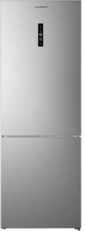 Corberó - Frigorífico Combi | CCHS20074NFXINV | 495L | 69,4x70,4x200 | No Frost | Inverter | Display Puerta | Luz LED | Fresh Box | Crisper | Balcones Ajustables | Estantes de Cristal | 36 Db | Inox