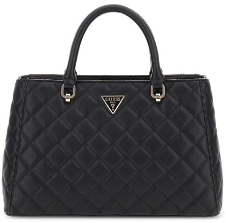 GUESS Eco Carly Girlfriend Satchel Black