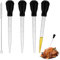 5Pcs 28cm Turkey Baster Large Baster Pipette Turkey Baster Set with Cleaning Brush Turkey Baster for Cooking Chicken Basting Cooking Pipette Baster Dropper Head for Cooking BBQ