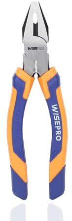 WISEPRO Kombizange, Multifunktionswerkzeug mit Seitenschneider, Elektrikerzange zum Schneiden, Crimpen, Abisolieren(60CRV Chrom-Vanadium-Stahl) (6)
