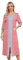 Alunsito Women Zipper Robe 3/4 Sleeves Loungewear Dress Full Length Sleepwear Color Block Housecoat Nightgown Long Bathrobe XX-Large Stripe Red