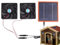 solaire pour poulailler, ventilateur solaire avec batterie, aspirateur 2 x 30 W solaire | ventilateur pour serre avec câble /off, ventilation pour hangars, ventilateur solaire pour serre, hangar,