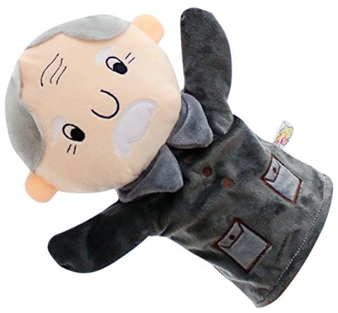 JOINPAYA Familie Handpuppe Chaps Puppentheater The Edith Eger trauzeugengeschenke Lernspielzeug für ab 3 Jahren Puppen für Handpuppen für Babys Stoff Black