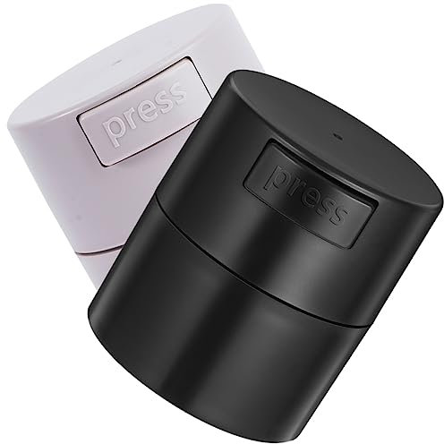 Healvian 2piezas Lata De Pegamento Para Injerto Frascos De Almacenamiento Sellados Contenedor Para Extensiones De Pestañas Uso Salón De Belleza