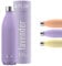 FLSK Trinkflasche – Premium Edelstahl Thermosflasche – 100 % auslaufsicher & kohlensäuregeeignet – hält 24 h kalt & 18 h heiß – BPA-frei (lavender, 1000 ml)