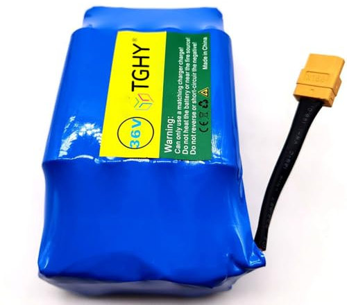 TGHY Baterías de Litio Recargables para Patinete eléctrico de 36 voltios, 4400 mAh y 36 V, con Enchufe XT60 para aerodeslizadores de 158,4 vatios o Menos.