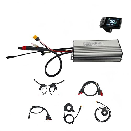 CHAOZHU KT 36V/48V 30A Wasserdicht Sinuswelle Controller- passend für BF Fatbike G063 1000W Nabe mit JL-F-L1121 Weiblichen Stecker (Mit TF01H Display)